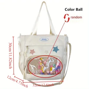 Adjustable Shoulder Strap Tote Bag With Oxford Fabric Material, Crossbody Bag For Women Work